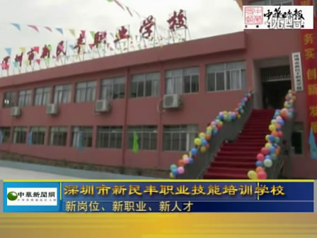 深圳市新民豐職業技能培訓學校開辦仪式在深圳揭幕