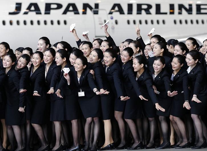 日本航空公司新员工欢迎仪式