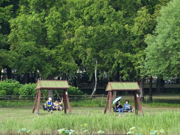 南韓民眾在公園休息時戴上口罩,防範疫情。(美聯社資料圖片).jpg 南韓民眾在公園休息時戴上口罩,防範疫情。(美聯社資料圖片).jpg