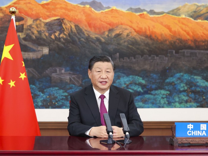 國家主席習近平透過視像方式,在第六屆東方經濟論壇全會開幕式致辭。.jpg 國家主席習近平透過視像方式,在第六屆東方經濟論壇全會開幕式致辭。.jpg