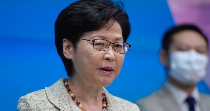 香港特首林郑月娥呼吁市民积极接种疫苗，以便“香港社会早日恢复正常”。.jpg