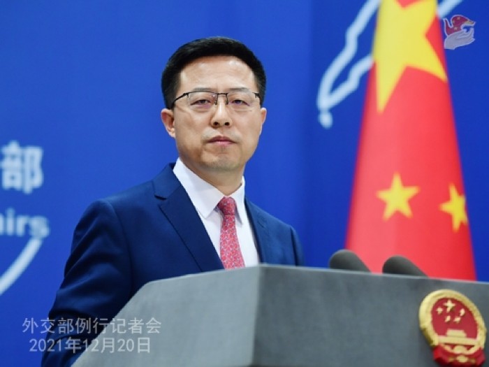 趙立堅表示,針對個別西方國家相互勾連,對香港立法會選舉說三道四,中方表示堅決反對,強烈譴責。(外交部網站).jpg 趙立堅表示,針對個別西方國家相互勾連,對香港立法會選舉說三道四,中方表示堅決反對,強烈譴責。(外交部網站).jpg
