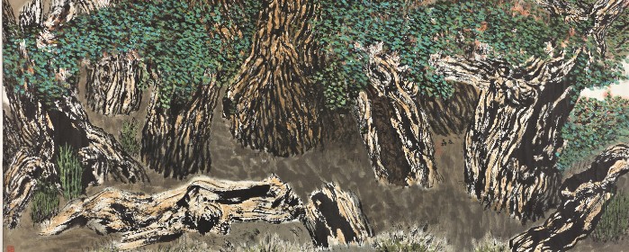 胡杨青青142X365cm.jpg 胡杨青青142X365cm.jpg