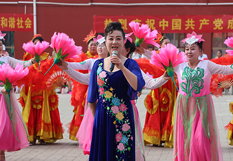 怀仁海北头乡开展“红心向党 祝福祖国”主题群众文体汇演活动